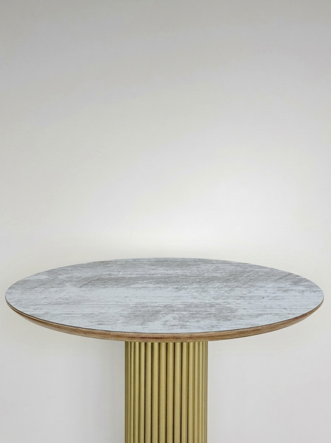 Столешница HPL на основе фанеры влагостойкая - толщина 19 мм (круглая) Сосна Монрепо_12